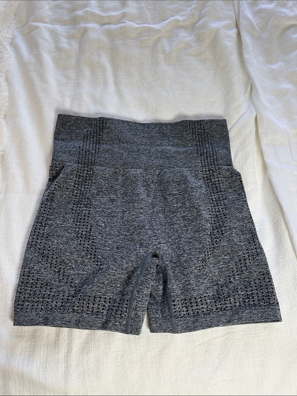 Amazon Women’s High-Waist Athletic Shorts in Charcoal Gray